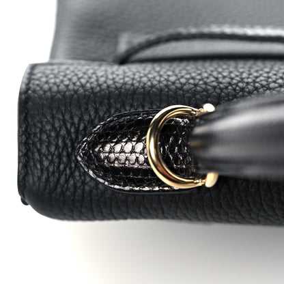 Hermes Togo Lizard Kelly Retourne Touch 25 Black 11 of 38
