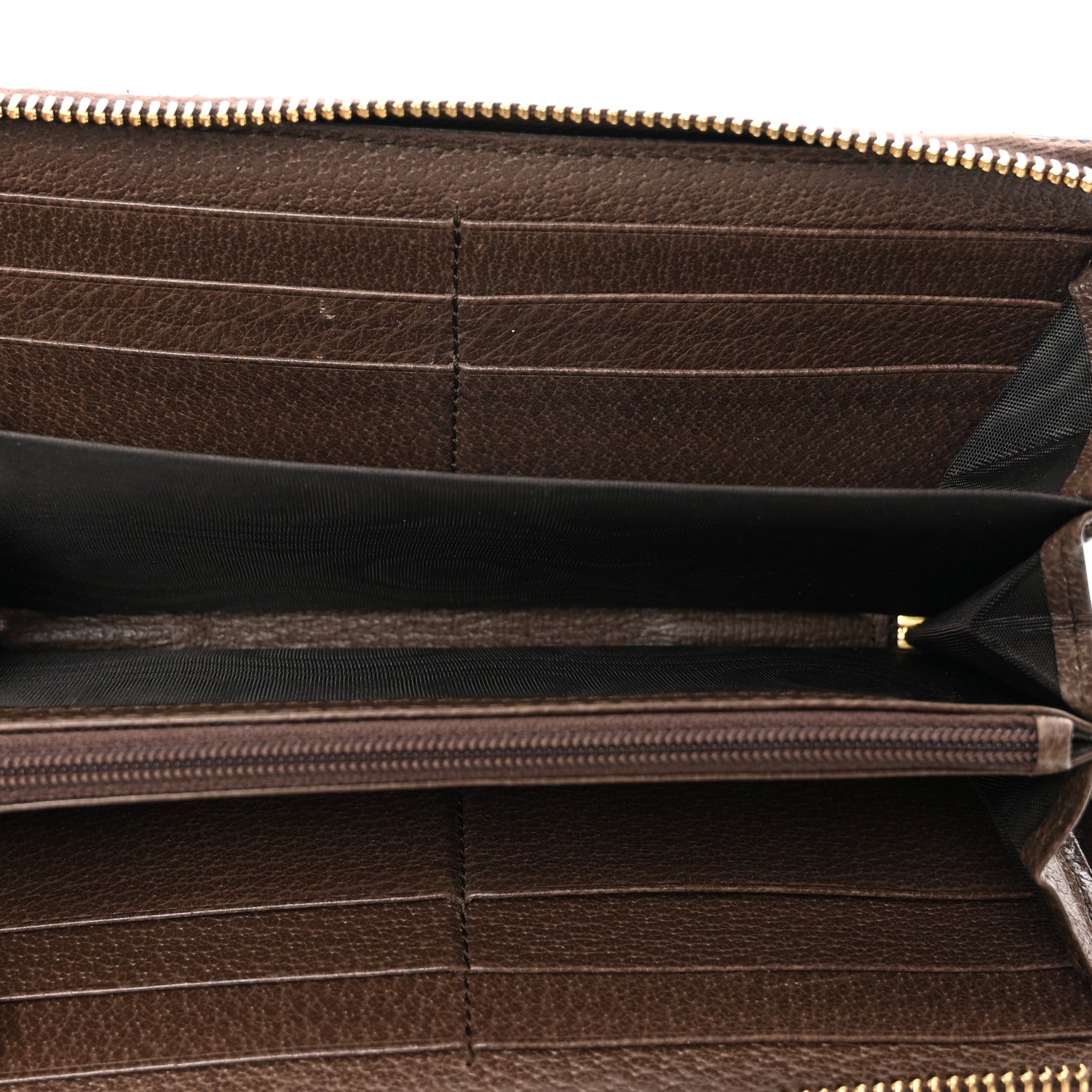 Gucci GG Supreme Monogram Web Ophidia Zip Around Wallet Brown 5 of 8