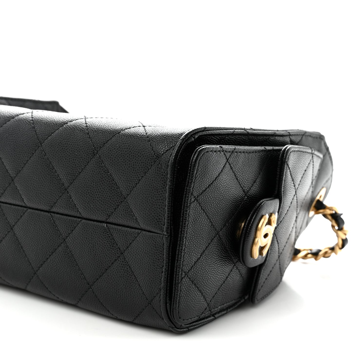 Caviar Quilted Mini Chanel 25 Handbag Black