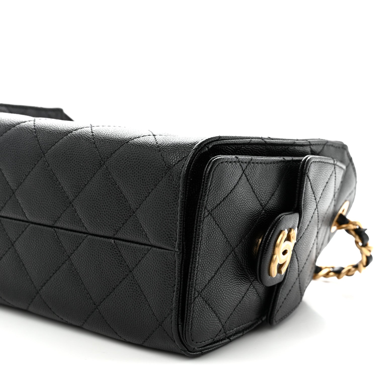 Chanel Caviar Quilted Mini Chanel 25 Handbag Black 10 of 10