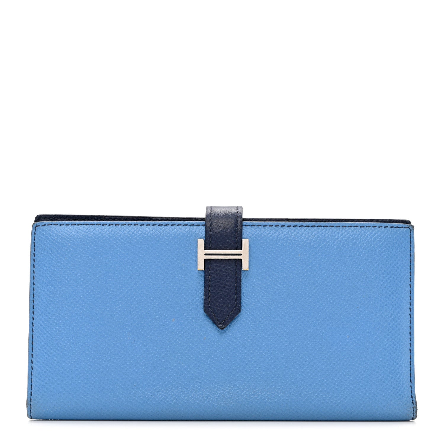 Hermes Epsom Bi Color Bearn Wallet Izmir Bleu Saphir 1 of 10