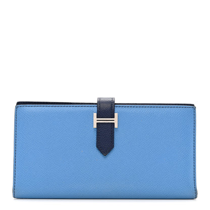 Hermes Epsom Bi Color Bearn Wallet Izmir Bleu Saphir 1 of 10
