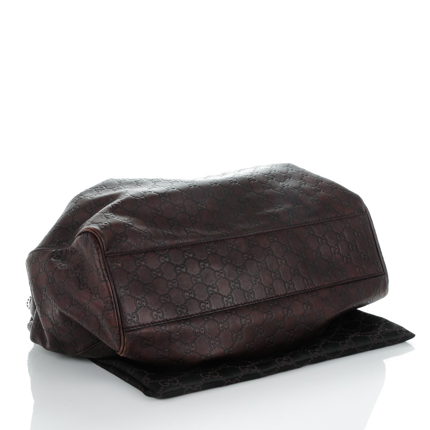 Gucci Guccissima Signature Large Sukey Tote Chocolate 4 of 10