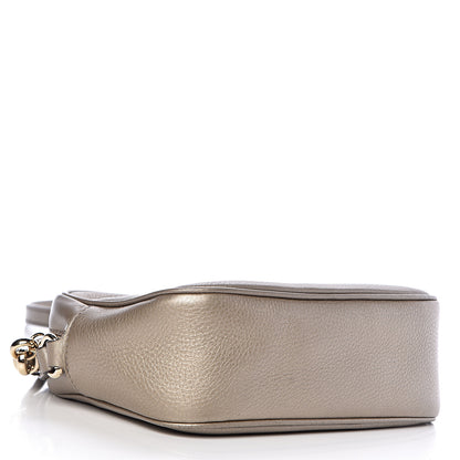 Gucci Metallic Pebbled Calfskin Small Soho Disco Bag Golden Beige 4 of 12
