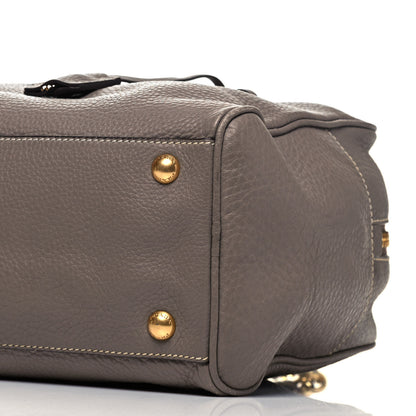 Prada Vitello Daino Chain Satchel Argilla 6 of 9