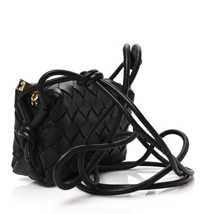 Bottega Veneta Nappa Intrecciato Candy Loop Camera Bag Black 3 of 7