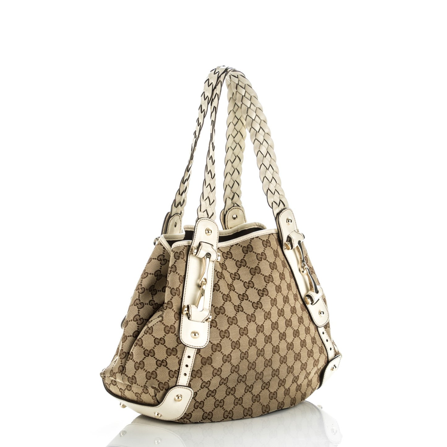 Monogram Small Pelham Shoulder Bag Off White