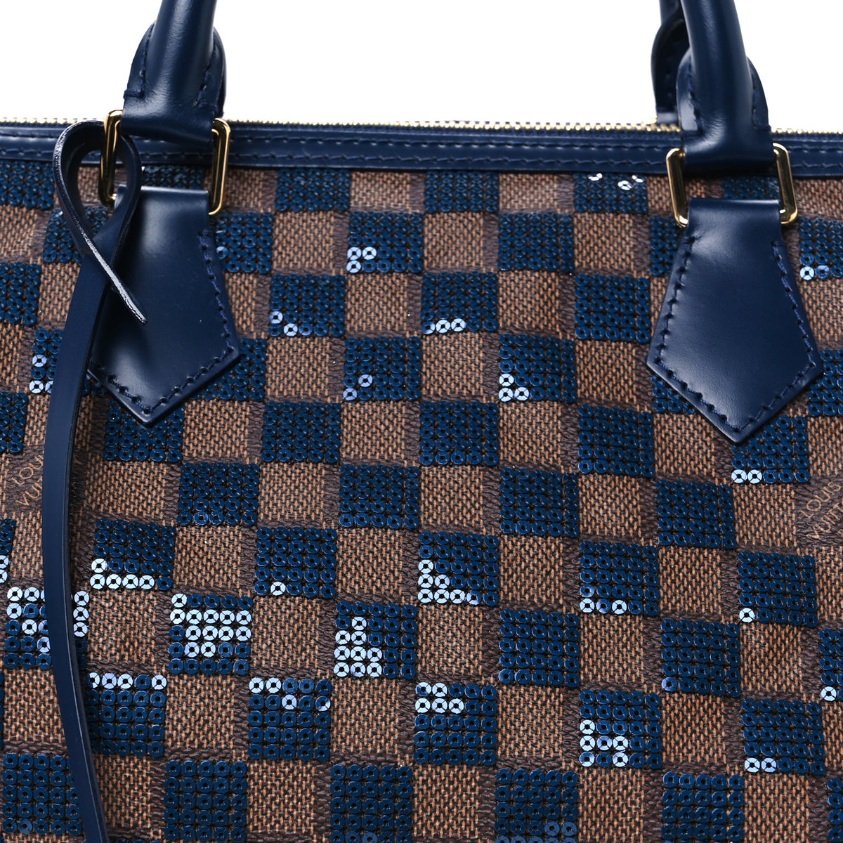 Damier Paillettes Speedy 30 Blue