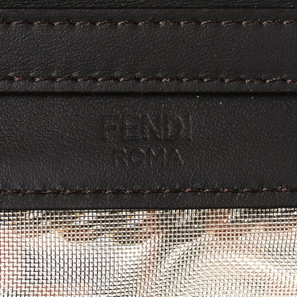 Fendi Mesh Vitello Century F is Fendi FF 1974 Small Kan I Shoulder Bag Marrone Black Ebano 5 of 8