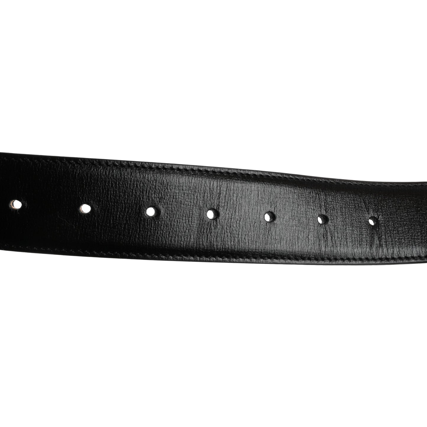 Azalea Calfskin Enamel Monochrome Double G 40mm Belt 100 40 Black
