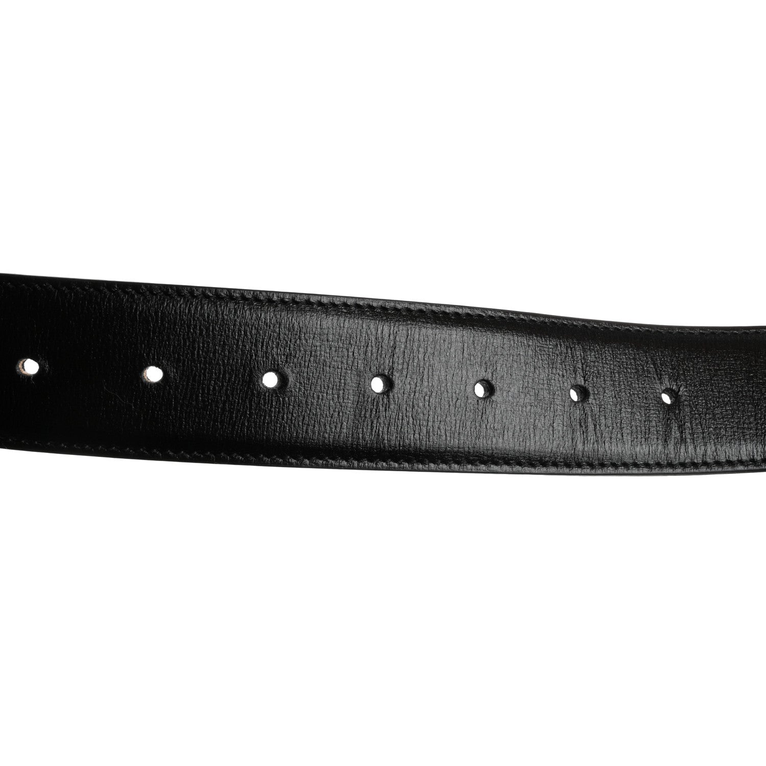 Gucci Azalea Calfskin Enamel Monochrome Double G 40mm Belt 100 40 Black 3 of 5