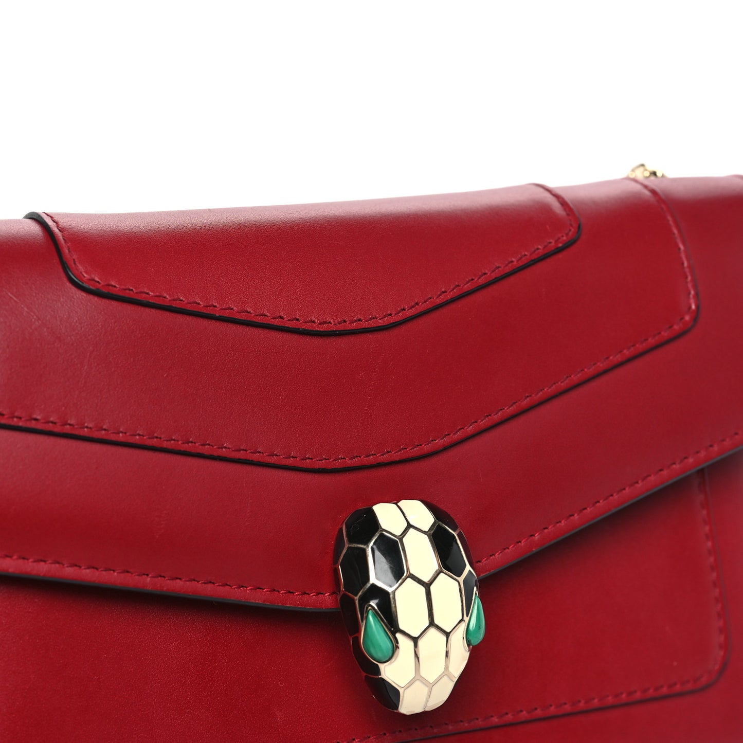 Calfskin Serpenti Forever Crossbody Bag Ruby Red