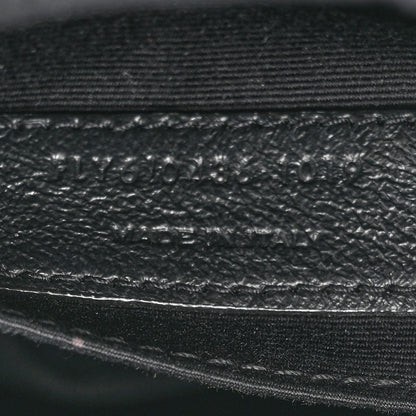 Saint Laurent Grain De Poudre Matelasse Chevron Quilted Round Vinyle Camera Bag Black 7 of 11