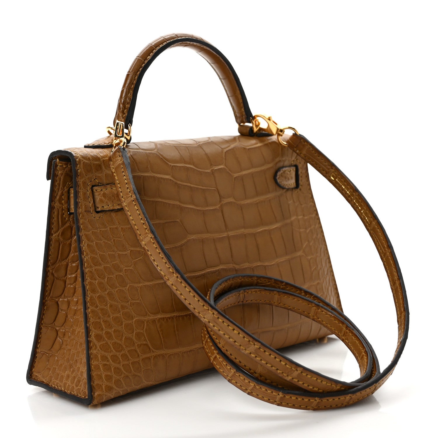Hermes Matte Alligator Mini Kelly Sellier 20 Kraft 3 of 9