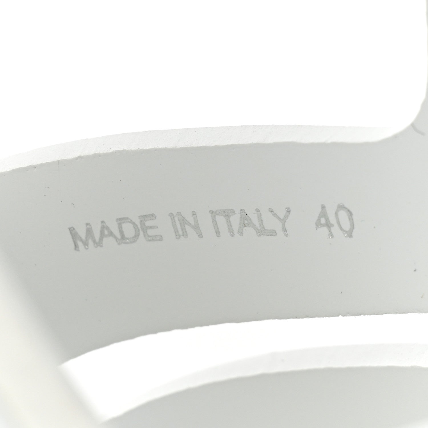 Prada Foam Rubber Metal Triangle Logo Monolith 55mm Cage Sandals 40 White 9 of 10