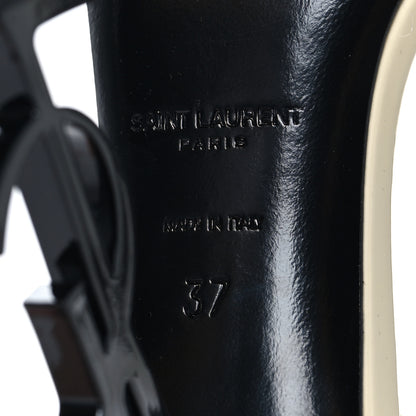 Saint Laurent Patent Calfskin Opyum 110 Sandals 37 Neutro 7 of 8