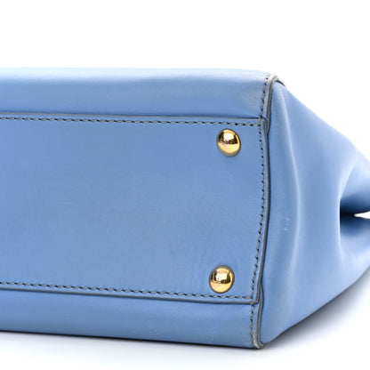 Fendi Vitello Morgan Shiny Nappa Medium Peekaboo Iconic Satchel Maldives Papavero 10 of 15