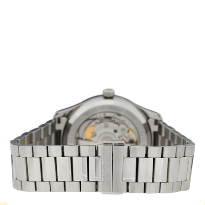 Gucci Stainless Steel 38mm G-Timeless Bee Automatic Watch Black Onyx 3 of 5