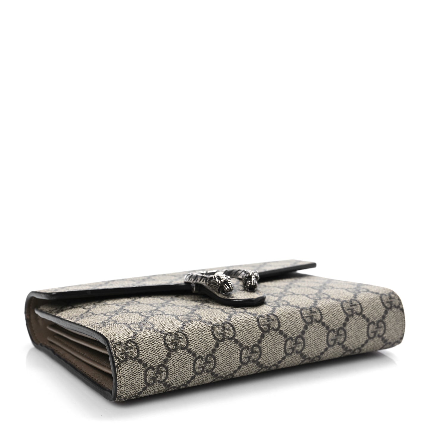 GG Supreme Monogram Mini Dionysus Chain Wallet Beige Taupe