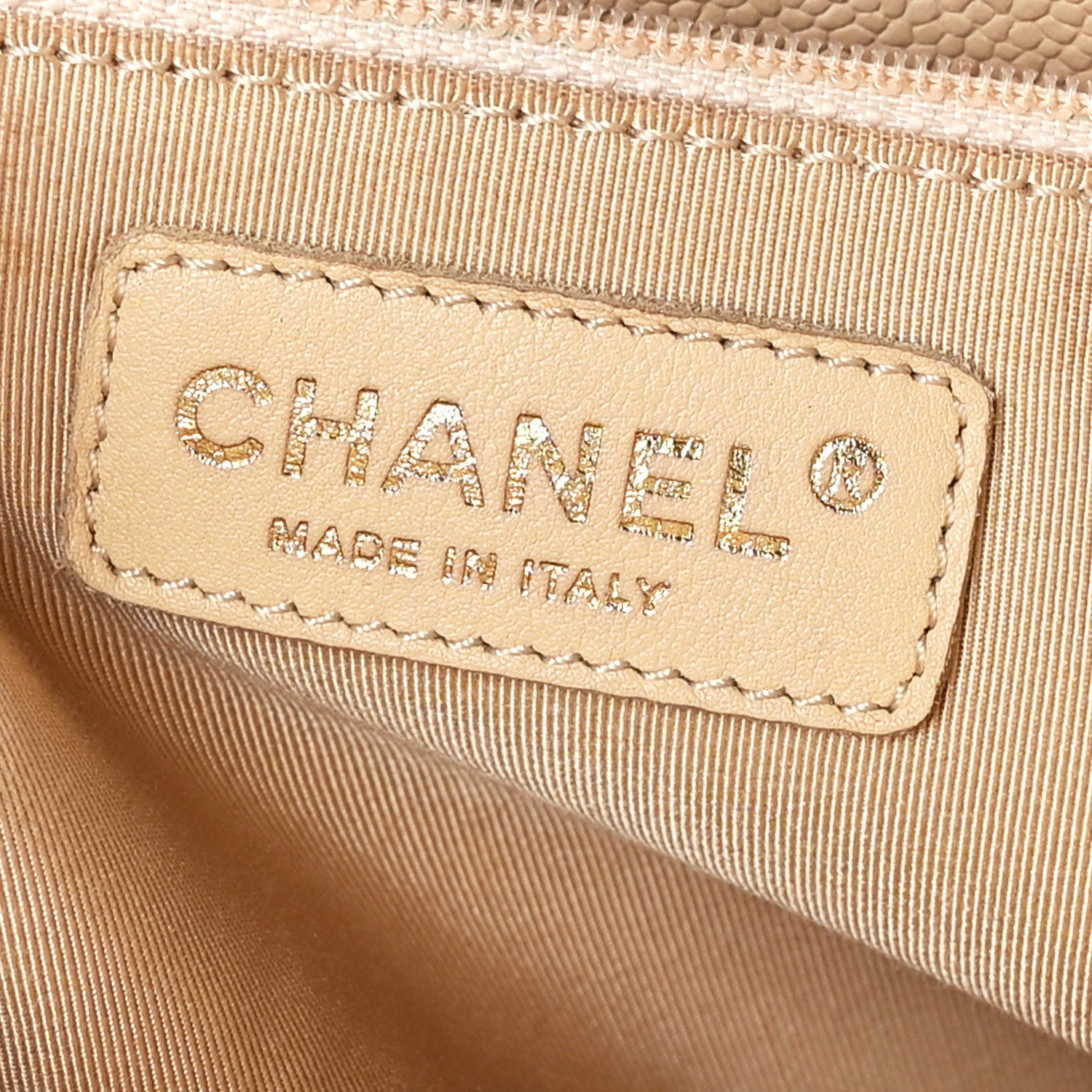 Chanel Caviar Quilted Grand Shopping Tote GST Beige Clair 6 of 12