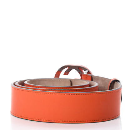 Gucci Nubuck Interlocking G Belt 100 40 Deep Orange 3 of 6