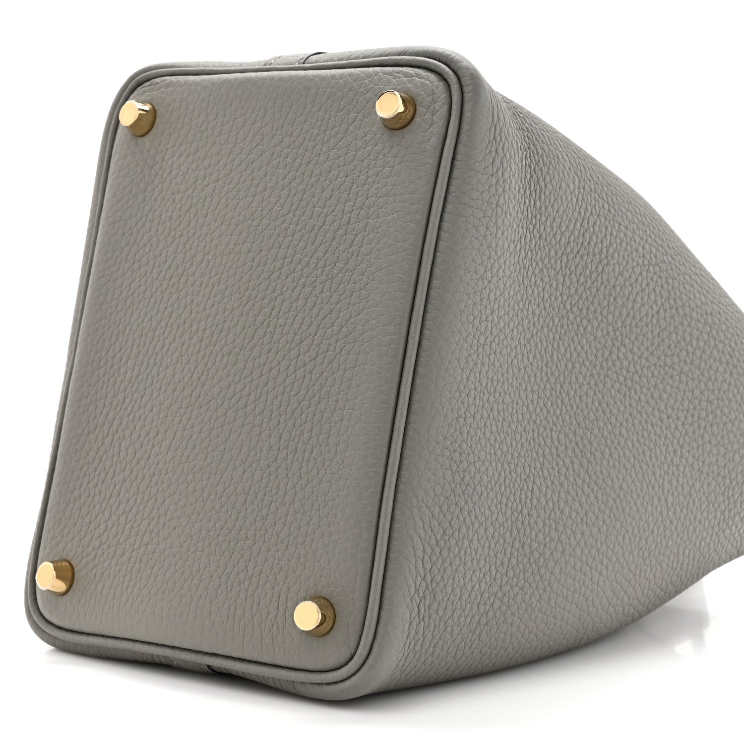 Hermes Taurillon Clemence Picotin Lock 18 PM Gris Meyer 9 of 11