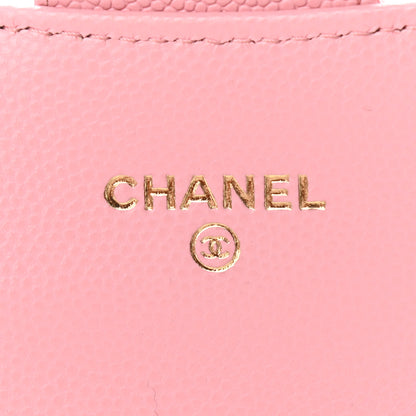 Chanel Caviar Quilted Mini Clutch With Chain Pink 6 of 12