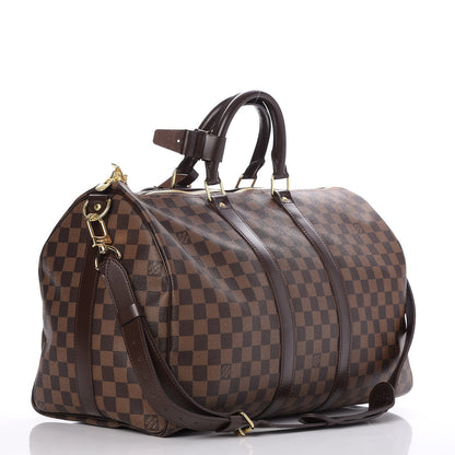 Louis Vuitton Damier Ebene Keepall Bandouliere 45 3 of 8