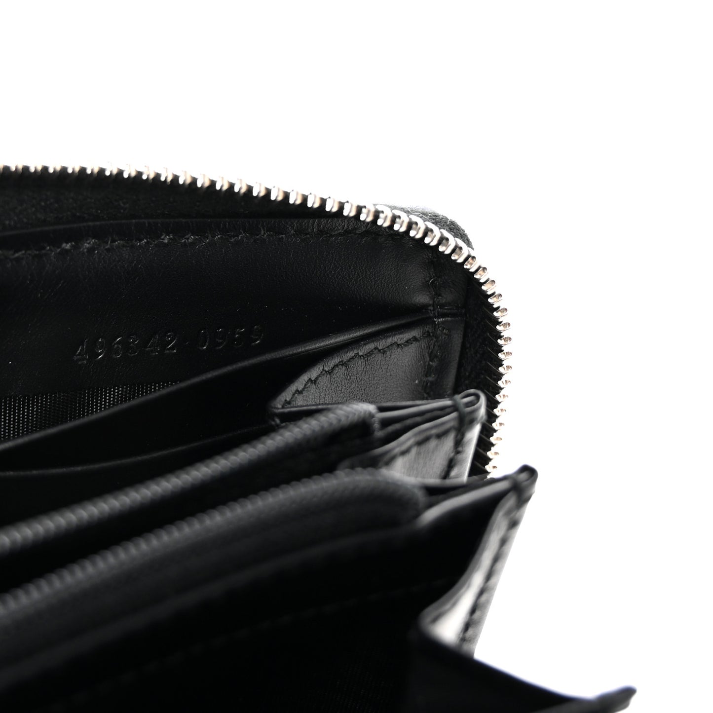 GG Supreme Monogram Night Courrier Embroidered Zip Around Wallet