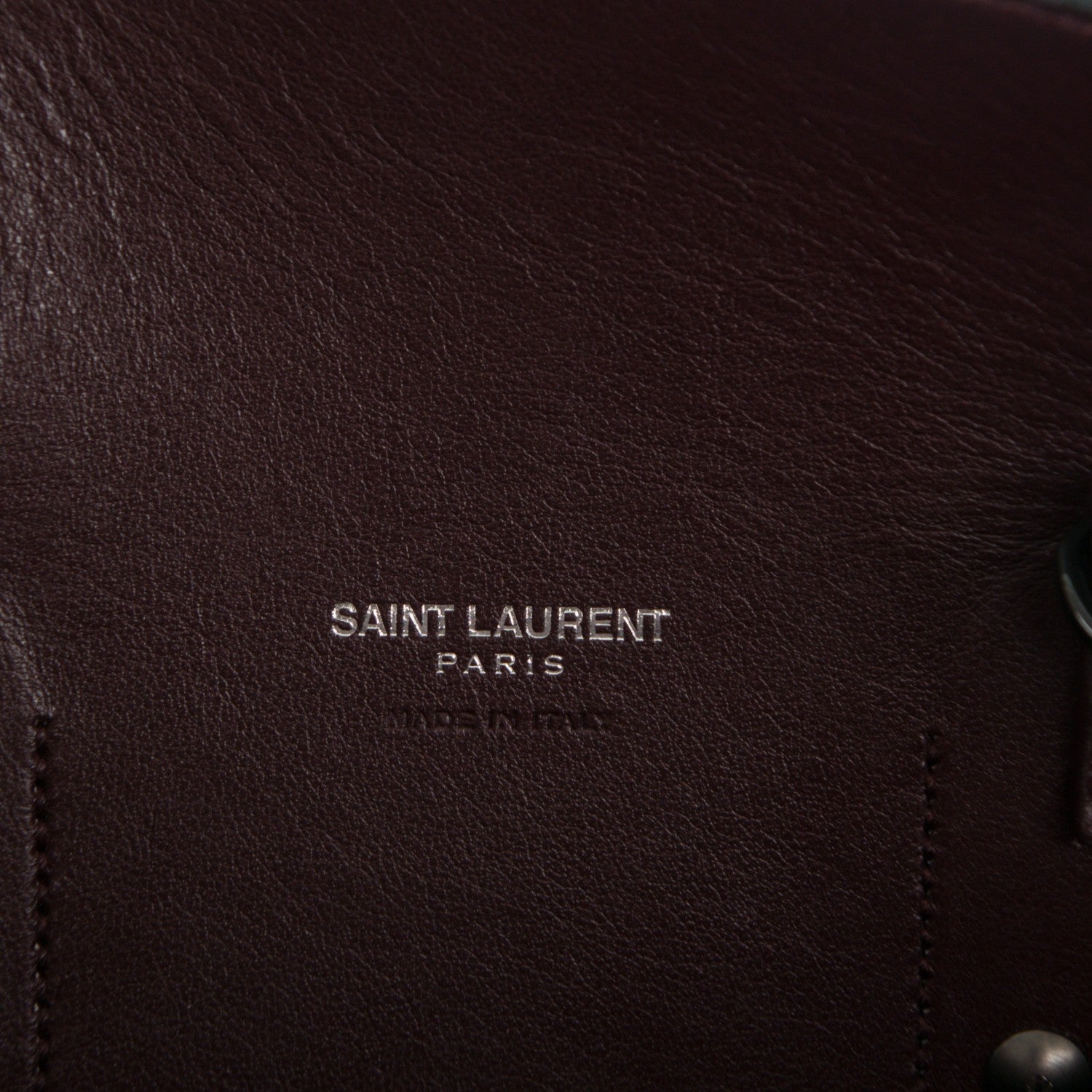 Saint Laurent Grained Calfskin Small Classic Sac De Jour Armaranto 6 of 7