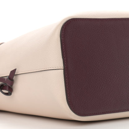 Louis Vuitton Calfskin Lockme Bucket Soie Quartz Calla 8 of 11