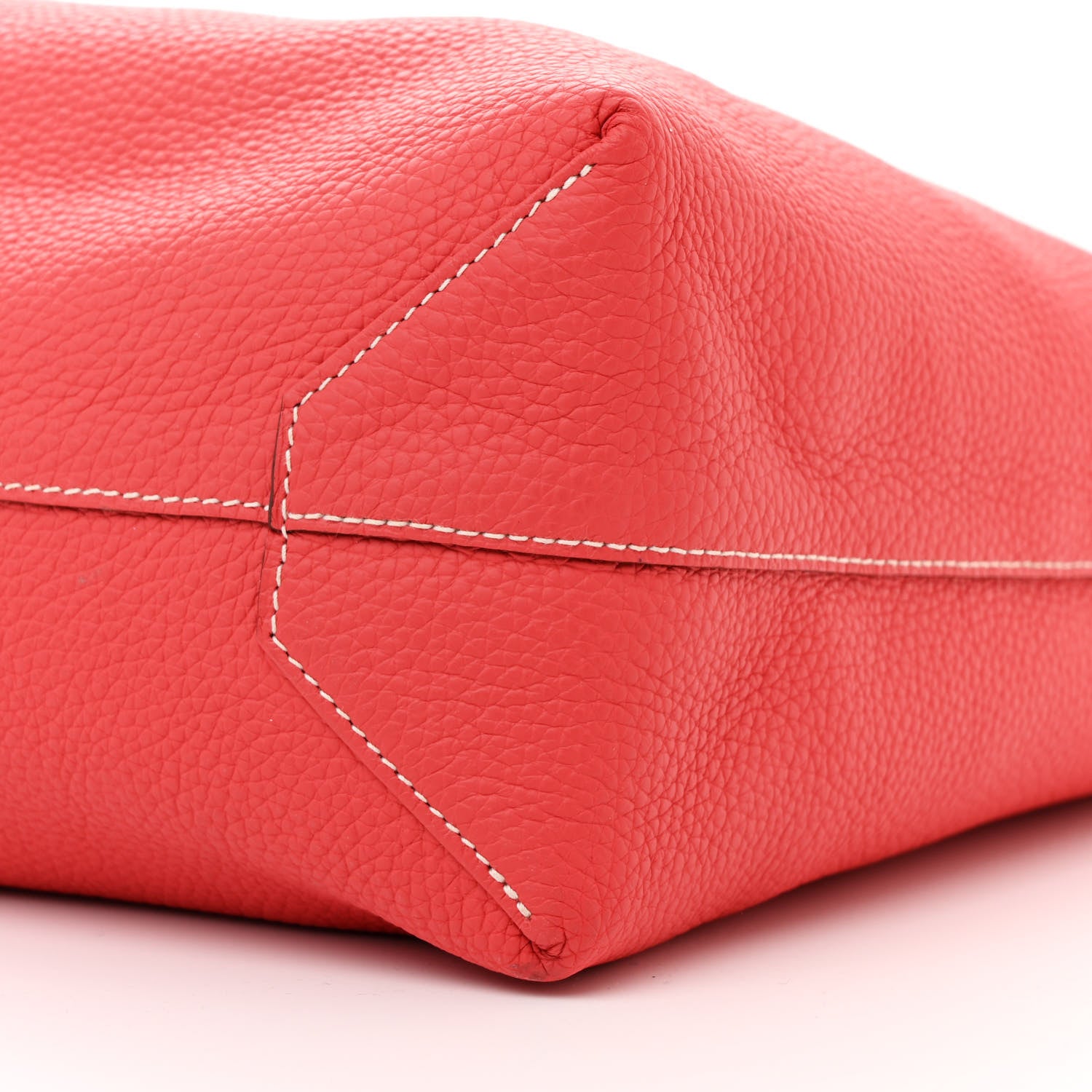 Hermes Taurillon Clemence Double Sens 45 Reversible Tote  Rubis Rose Jaipur 17 of 18