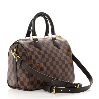 Louis Vuitton Damier Ebene Speedy Bandouliere 25 3 of 15