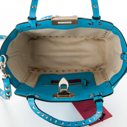 Valentino Garavani Vitello Mini Rockstud Tote Parrot 5 of 6