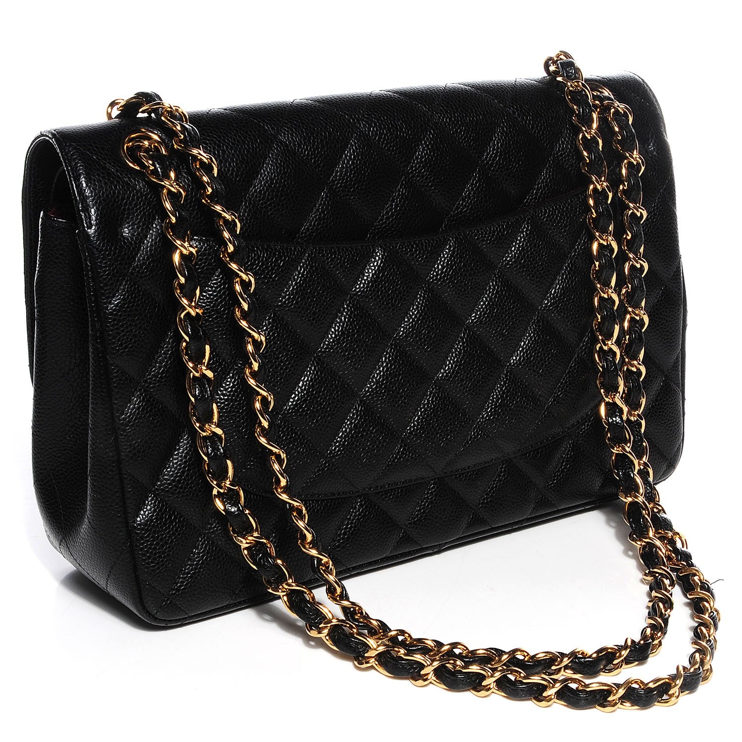 Chanel Caviar Quilted Jumbo Double Flap Black 3 of 9