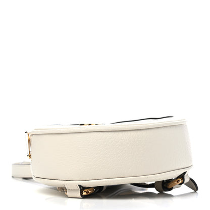 Gucci Textured Calfskin Web Mini Ophidia Round Backpack Mystic White 3 of 4
