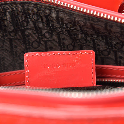 Christian Dior Patent Cannage Large Lady Dior Red 9 of 14
