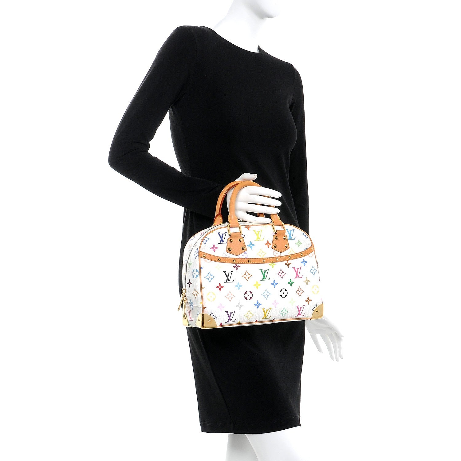 Louis Vuitton Monogram Multicolor Trouville White 2 of 9