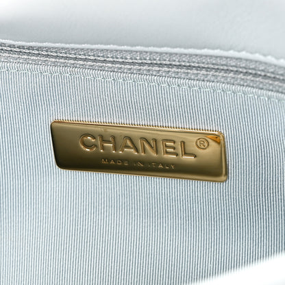 Chanel Lambskin Quilted Medium Chanel 19 Flap Light Blue 6 of 10
