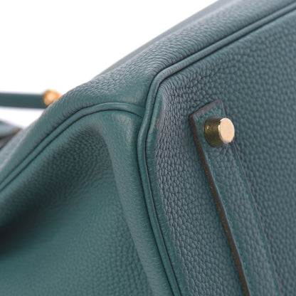Hermes Togo Birkin 35 Malachite 29 of 33