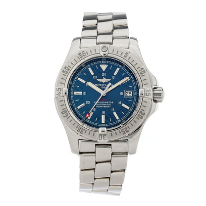 Breitling Stainless Steel 41mm Colt Automatic Watch Blue A17380 1 of 4