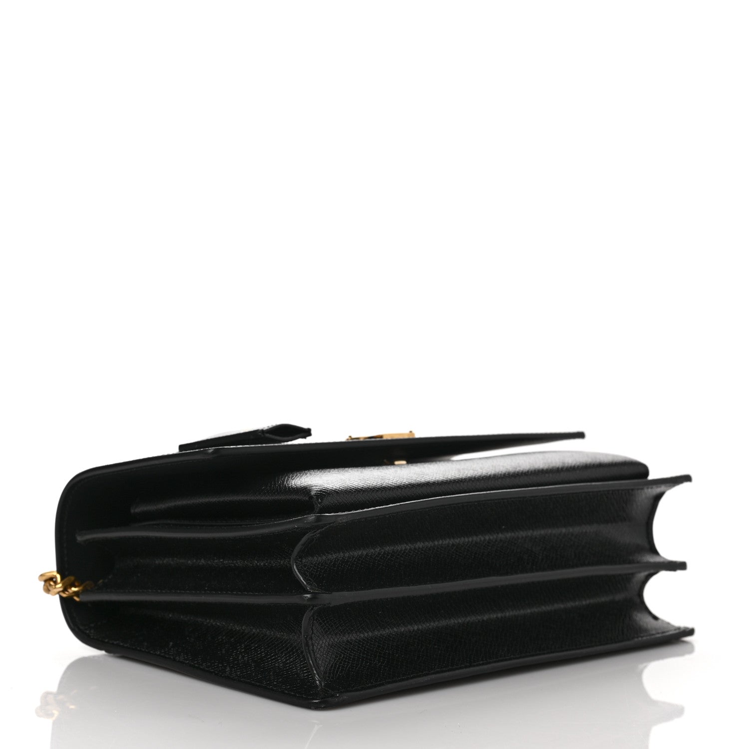Saint Laurent Coated Bark Calfskin Medium Monogram Sunset Black 4 of 10