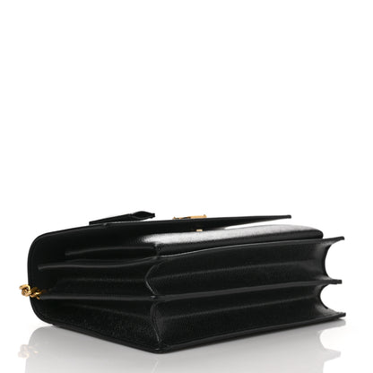 Saint Laurent Coated Bark Calfskin Medium Monogram Sunset Black 4 of 10