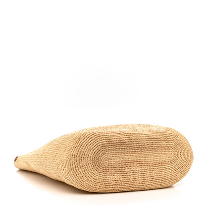 Loewe Raffia Slit Tote Bag Natural Tan 4 of 12
