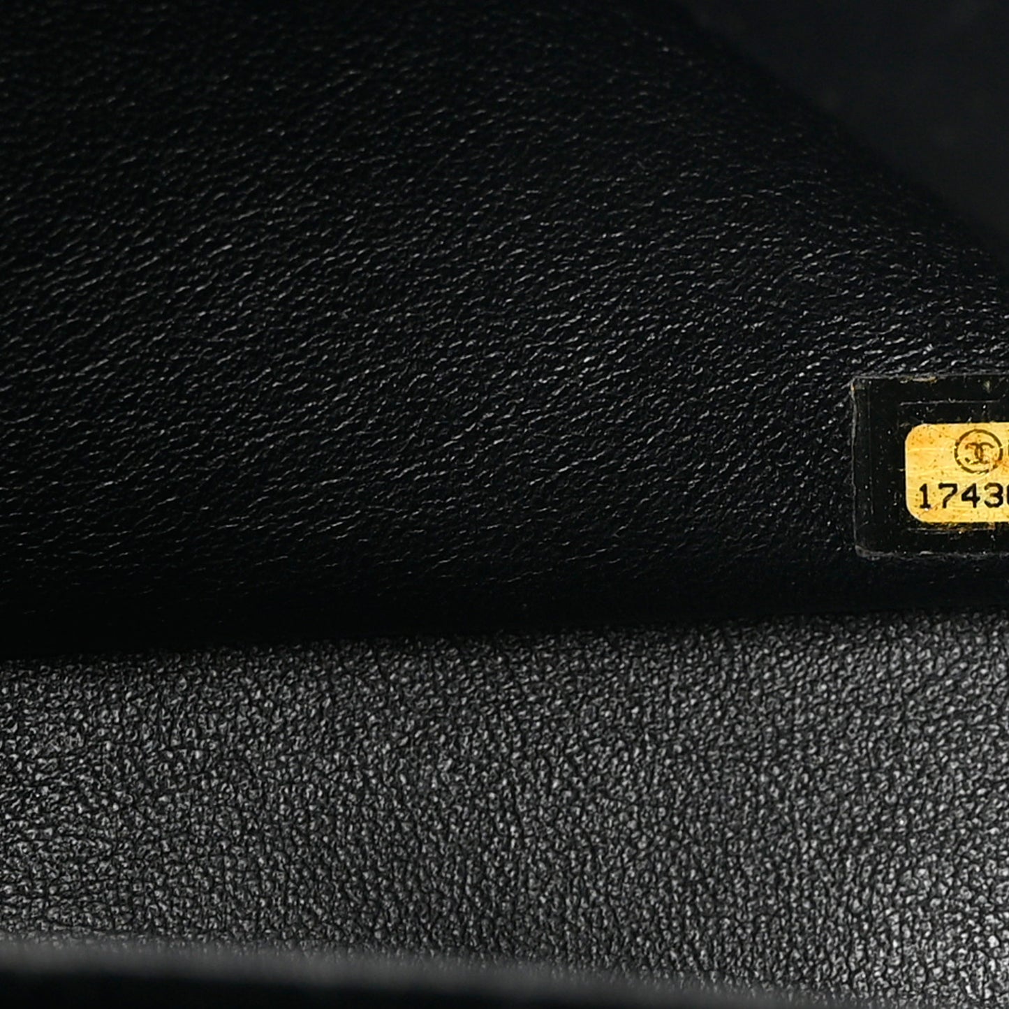 Patent Quilted Jumbo Double Flap Black