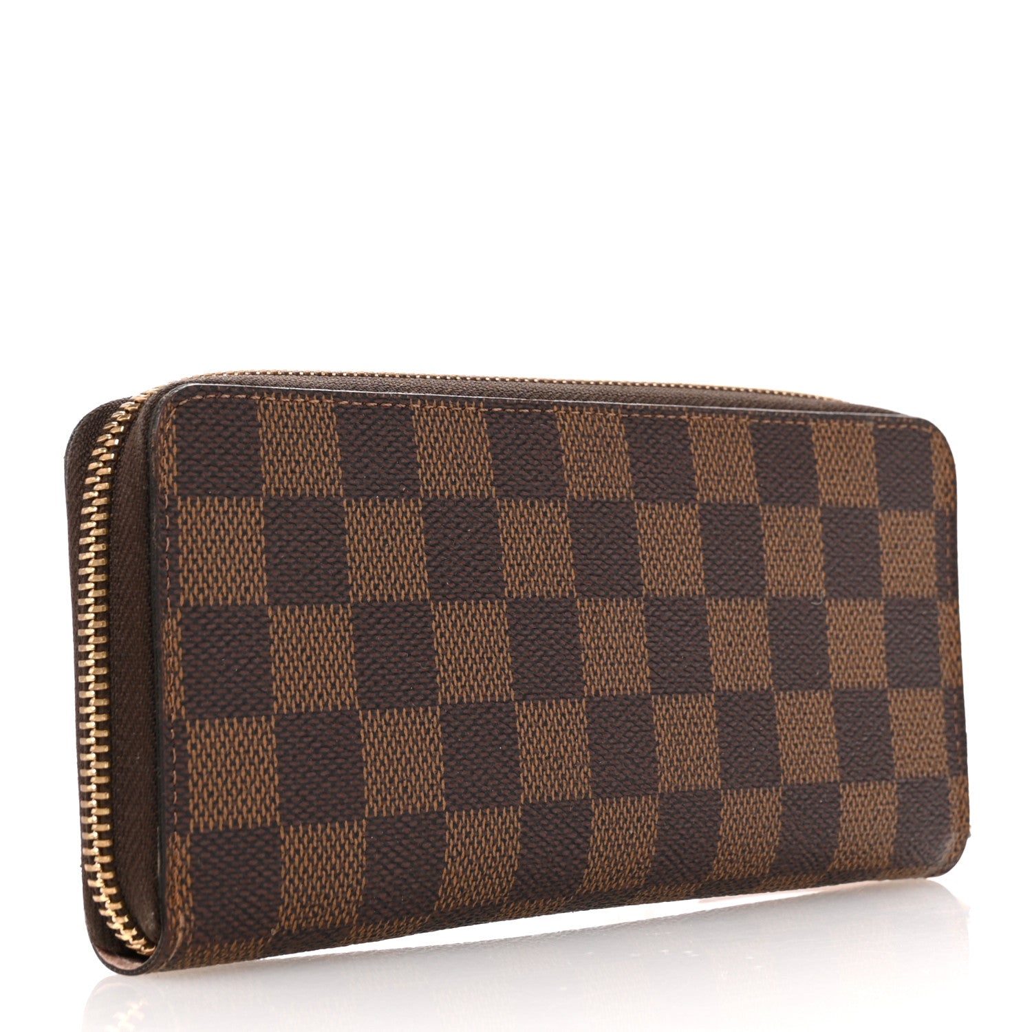 Louis Vuitton Damier Ebene Clemence Wallet Rose Ballerine 3 of 9