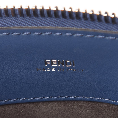 Fendi Calfskin Flowerland Studded Dotcom Satchel Blue 8 of 14