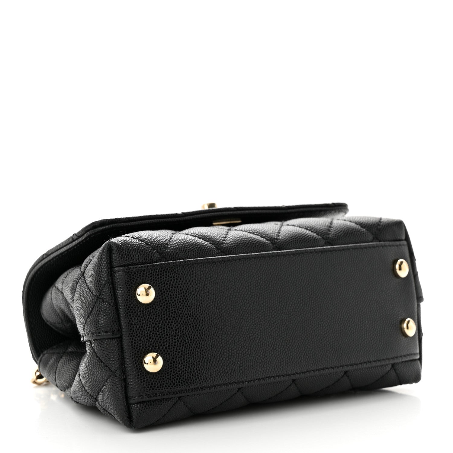 Chanel Caviar Quilted Extra Mini Coco Handle Flap Black 4 of 10