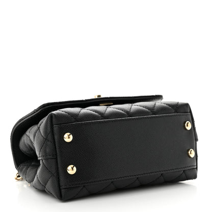 Chanel Caviar Quilted Extra Mini Coco Handle Flap Black 4 of 10