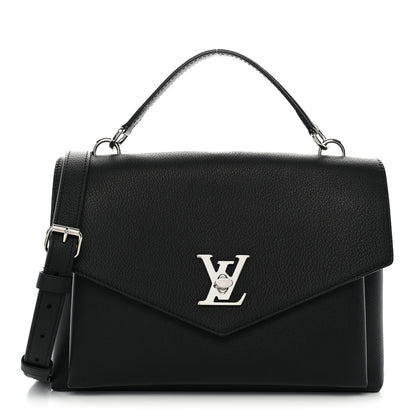 Louis Vuitton Soft Calfskin My Lockme Top Handle  Black 1 of 9